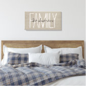 Toile Monogramme de famille rustique chic (Insitu(Chambre))
