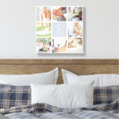 Toile Monogramme de mariage 8 Collage de photos (Insitu(Chambre))