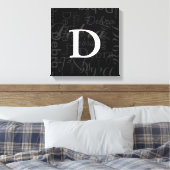 Toile monogramme de typographie (Insitu(Chambre))