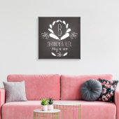 Toile Monogramme du tableau de bord des plumes Date Mari (Insitu(Salon))