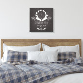 Toile Monogramme du tableau de bord des plumes Date Mari (Insitu(Chambre))