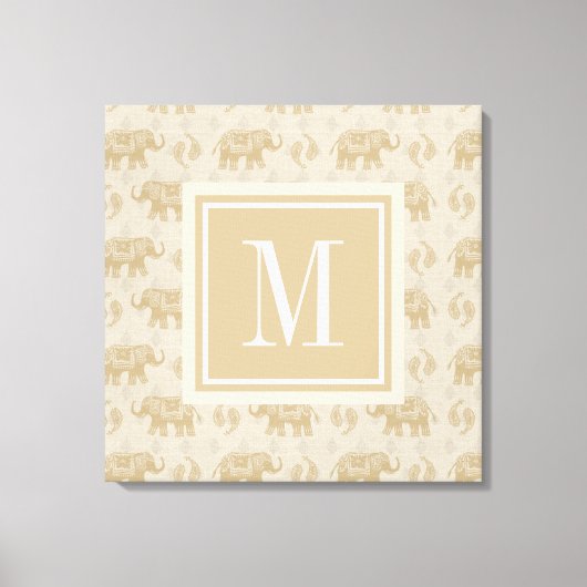 Toile Monogramme | Elephant Khaki Motif de caravane (Recto)
