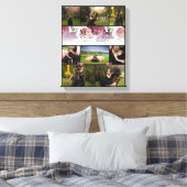 Toile Monogramme Floral Famille et mère Collage photo (Insitu(Chambre))