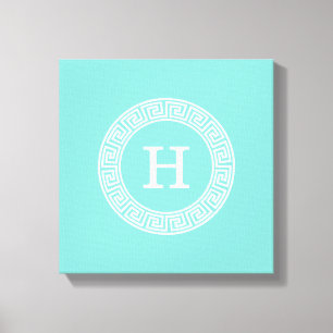 Toile Monogramme initial du cadre de la chaîne de clés g