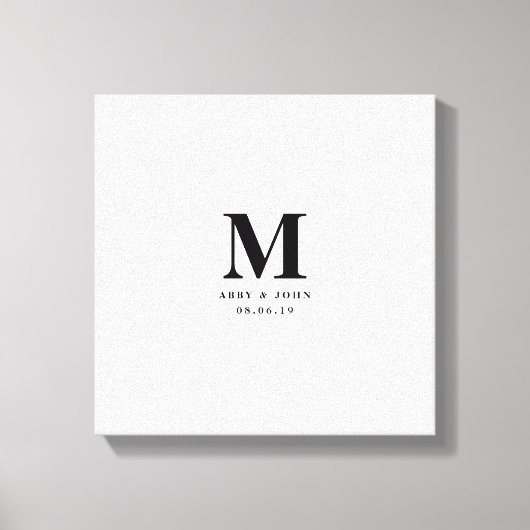 Toile Monogramme Mariage - Réservateur (Recto)