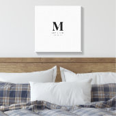 Toile Monogramme Mariage - Réservateur (Insitu(Chambre))