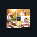 Toile Monogramme minimaliste noir Mariage 4 Photo Collag<br><div class="desc">Conçu par fat*fa*tin. Facile à customiser avec votre propre texte,  photo ou image. Pour des demandes personnalisées,  veuillez contacter fat*fa*tin directement. Des frais personnalisés s'appliquent. www.zazzle.com/fat_fa_tin www.zazzle.com/color_therapy www.zazzle.com/fatfatin_blue_knot www.zazzle.com/fatfatin_red_knot www.zazzle.com/fatfatin_mini_me www.zazzle.com/fatfatin_box www.zazzle.com/fatfatin_design www.zazzle.com/fatfatin_ink</div>