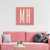 Toile Monogramme Moderne Professionnel Minimaliste (Insitu(Salon))