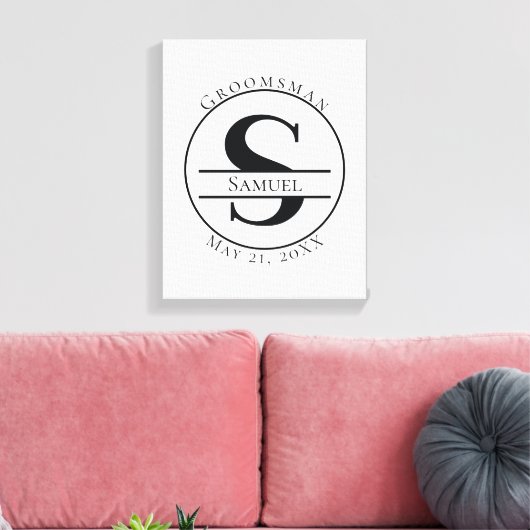 Toile Monogramme personnalisé (Insitu(Salon))