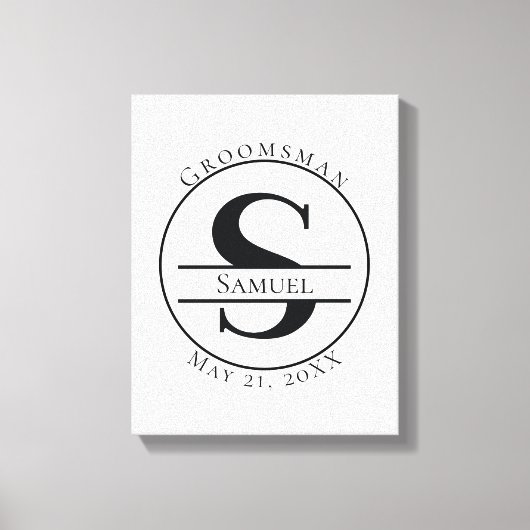 Toile Monogramme personnalisé (Recto)