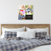 Toile Monogramme personnalisé Black Gold Graduation 2021 (Insitu(Chambre))