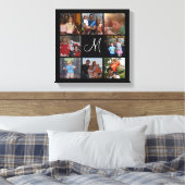 Toile Monogramme personnalisé et collage photo couleur d (Insitu(Chambre))