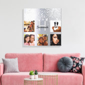 Toile Monogramme photo collage photo parties scintillant (Insitu(Salon))