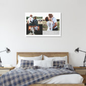 Toile Monogramme photo Mariage rustique moderne (Insitu(Chambre))