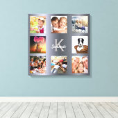 Toile Monographie de famille de collage photo argent (Insitu (Plancher de Bois))