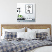 Toile Monokrom blomma (Insitu(Chambre))