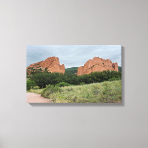 Toile Monolithes de Garden of the Gods le long du sentie