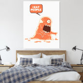 Toile Monster mange des gens (Insitu(Chambre))