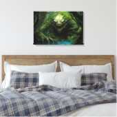 Toile Monstre caché effrayant dans la forêt tropicale (Insitu(Chambre))