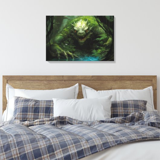 Toile Monstre caché effrayant dans la forêt tropicale (Insitu(Chambre))