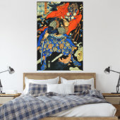 TOILE MONSTRE DE COMBAT SAMURAI (Insitu(Chambre))