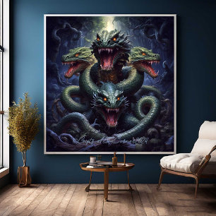 Toile Monstre du Serpent Dragon