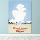 Toile Mont Asama Honshu. (Insitu (Plancher de Bois))