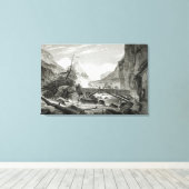 Toile Mont Blanc des Thermes de Saint-Didier (Insitu (Plancher de Bois))