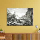 Toile Mont Blanc des Thermes de Saint-Didier (Insitu(Salon))