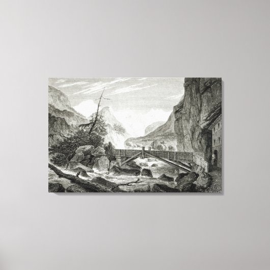 Toile Mont Blanc des Thermes de Saint-Didier (Recto)