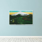Toile Mont Hood de Sandy River, ORMt. Hood (Insitu (Plancher de Bois))