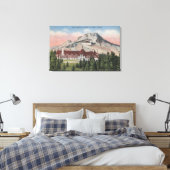Toile Mont Hood, Oregon - Vue du nouveau Timberline (Insitu(Chambre))