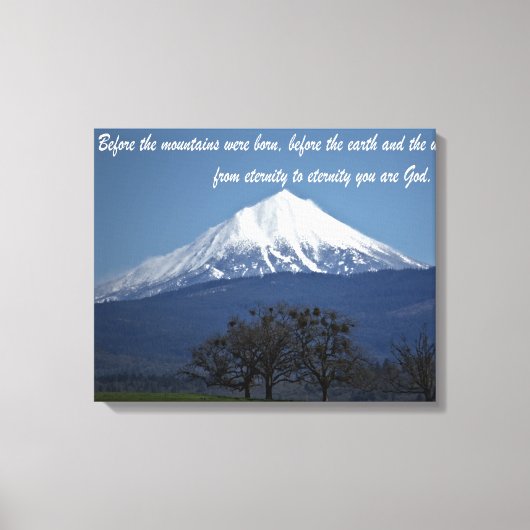Toile Mont McLoughlin - Psaumes 90:2 (Recto)