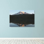 Toile Mont Rainier Lever de soleil réfléchi I (Insitu (Plancher de Bois))