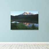 Toile Mont Rainier Lever de soleil réfléchi II (Insitu (Plancher de Bois))