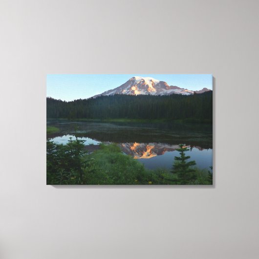 Toile Mont Rainier Lever de soleil réfléchi II (Recto)