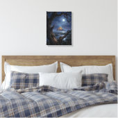 Toile Mont Saint-Michel Moonlit Abbey Art (Insitu(Chambre))