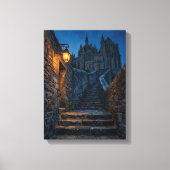 Toile Mont Saint-Michel Twilight Lantern Art (Recto)