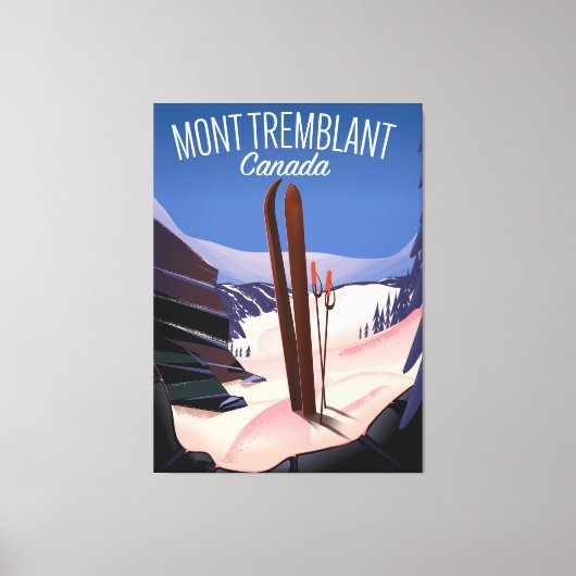 Toile Mont Tremblant Ski Canada (Recto)