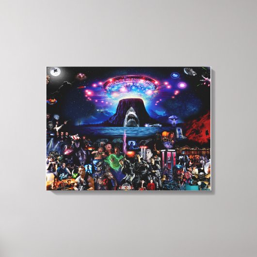 Toile Montage d'objets de cinéma poster d'art mural (Recto)