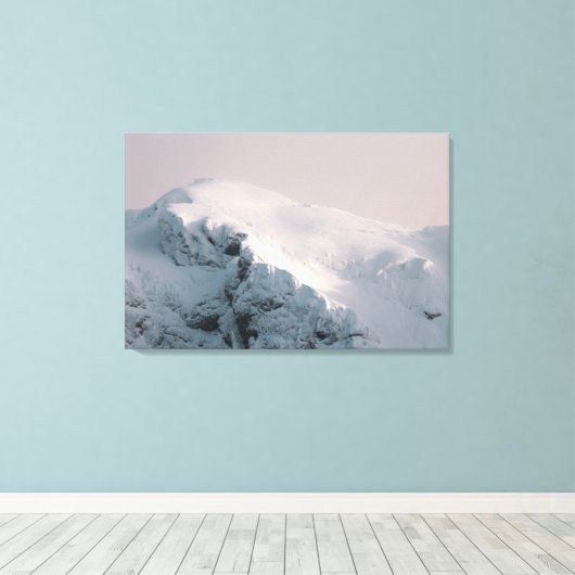 Toile Montagne couverte de neige (Insitu (Plancher de Bois))