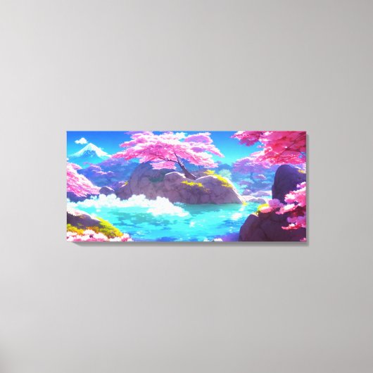 Toile Montagne de Cerisier Blossom (Recto)