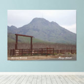 Toile Montagne de Sutter Buttes (Insitu (Plancher de Bois))