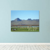 Toile Montagne de Sutter Buttes (Insitu (Plancher de Bois))