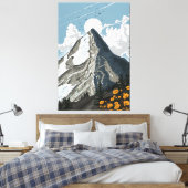 Toile Montagne enneigée de Suisse (Insitu(Chambre))