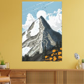 Toile Montagne enneigée de Suisse (Insitu(Salon))