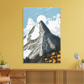 Toile Montagne enneigée de Suisse (Insitu(Salon))