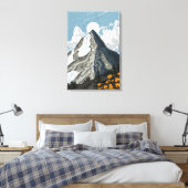 Toile Montagne enneigée de Suisse (Insitu(Chambre))