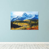 Toile Montagne et arbres neigeux (Insitu (Plancher de Bois))