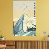 Toile Montagne hivernale enneigée (Insitu(Salon))